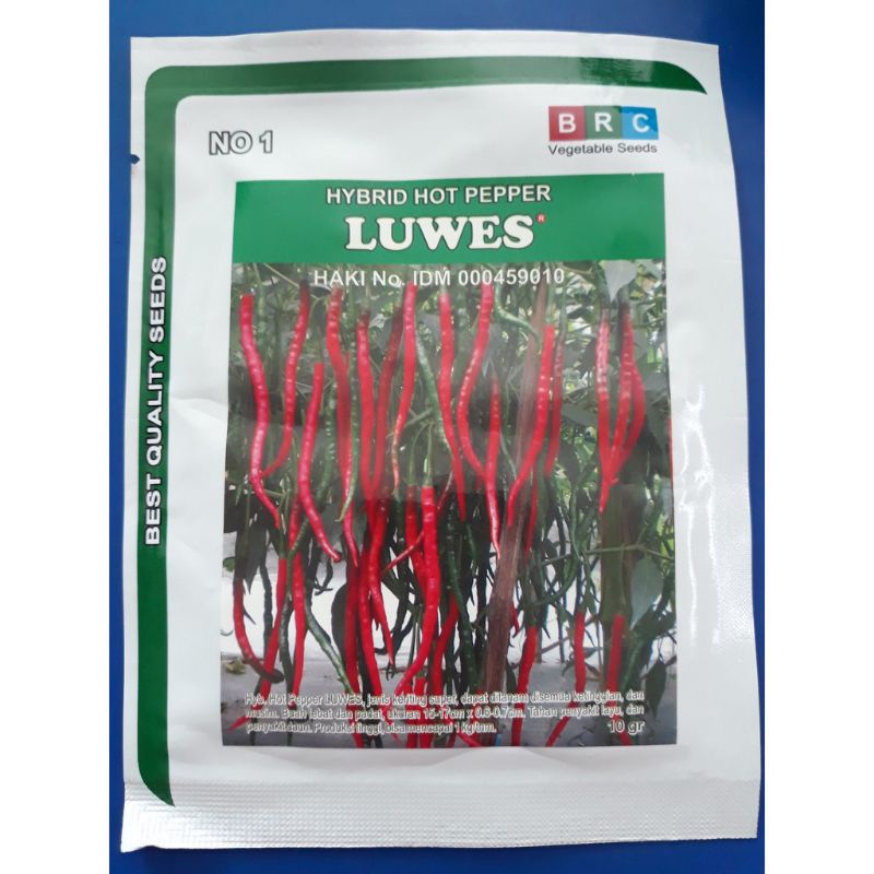 benih bibit cabe kriting luwes F1 10gram