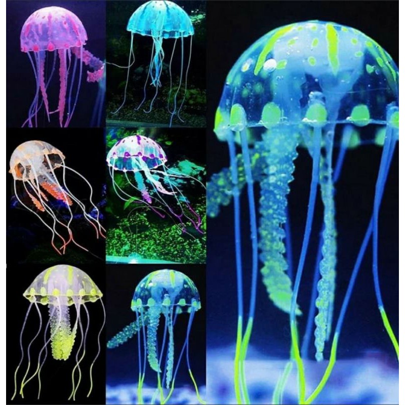 Hiasan aquarium ubur2 jellyfish akuarium ubur