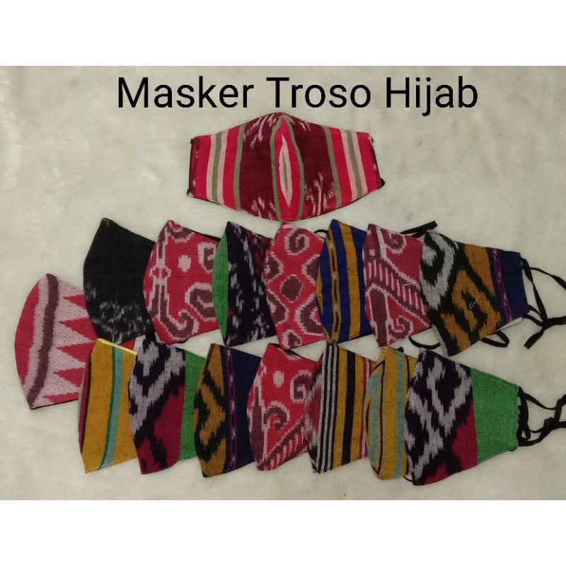 Grosir masker Tenun Troso Jepara /masker Tenun / masker Troso /masker dewasa