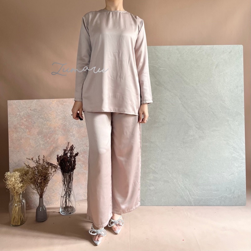 inner hijab &amp; culottes pants (atasan dan celana dijual terpisah)