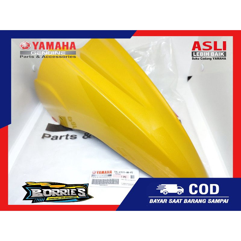 SLEBOR SPAKBOR FENDER DEPAN MIO SPORTY KUNING 5TL-F1511-00-P2