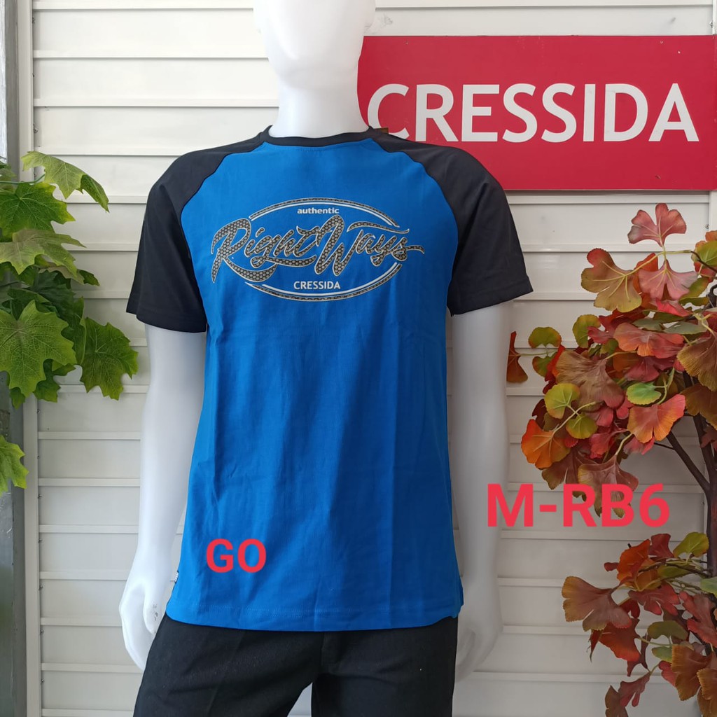 gof M CRESSIDA KAOS (Regular) Pakaian Pria Atasan Kaos Oblong Original Lengan Pendek