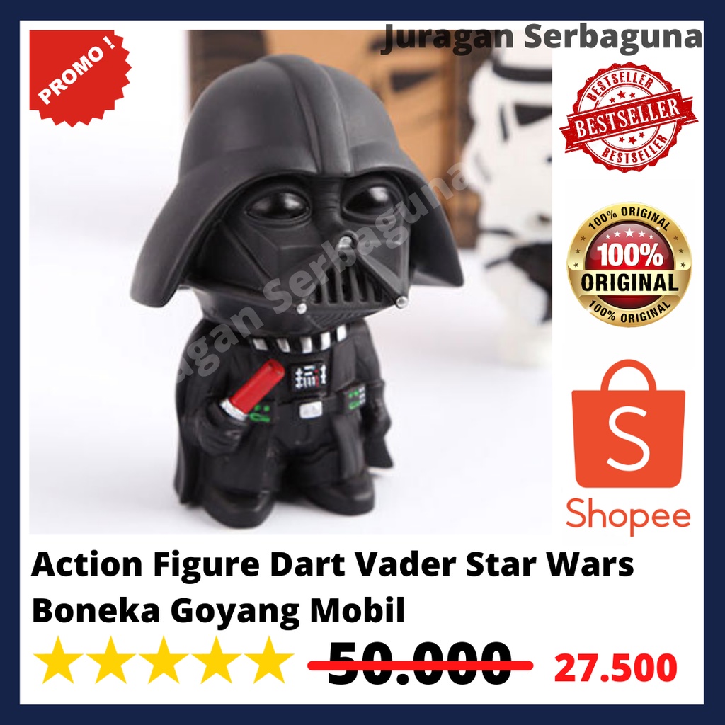 Action Figure Dart Vader Star Wars Series - Boneka Goyang Mobil