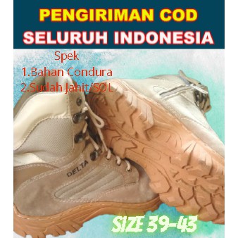 Sepatu Delta Premium 8 Inch Sepatu Boots Tactical PDL bisa COD