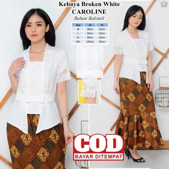 Abay | Atasan Kebaya Kutubaru Putih / Kebaya Putih / Kebaya Wisuda Modern