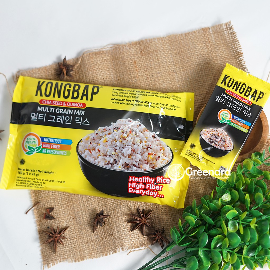 

Kongbap Chiaseed & Quinoa Makanan Organik Lainnya [150 g/ 6 x 25 g]