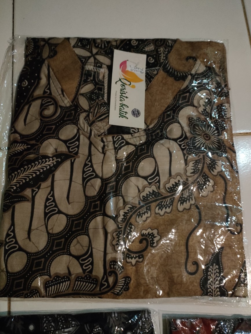 Bisa Cod Tunik Batik Jumbo Ld 120 Standar Ld 104 | Atasan Wanita Tunik | Tunik Batik Terbaru