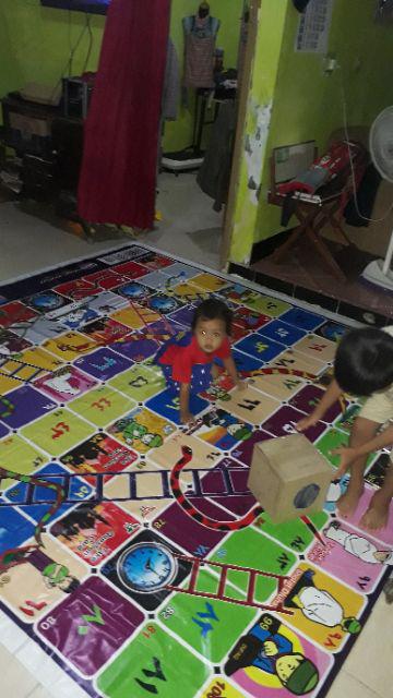 [2,5 M X 3 M] Ular Tangga Anak Sholeh Seri 3 Ukuran L Karpet Jumbo Raksasa