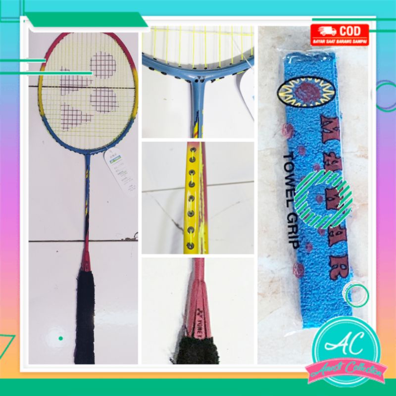 Berkualitas Bonus grip raket badminton bulutangkis yonex tanpa sambungan