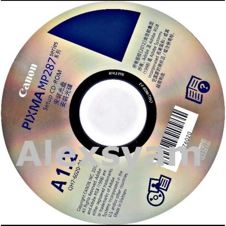 CD Driver Printer Pixma CANON MP 287
