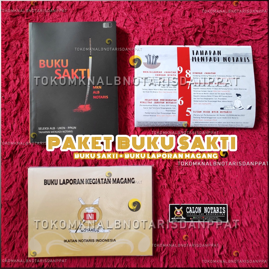 Seleksi Anggota Luar Biasa INI (Seleksi ALB) [PAKET ALB = BUKU SAKTI + Buku Laporan Kegiatan Magang]