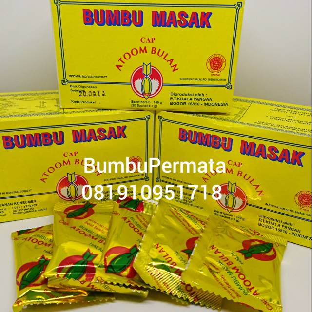 Bumbu Masak Asin Atom Atoom Bulan Sachet Ekonomis Shopee Indonesia