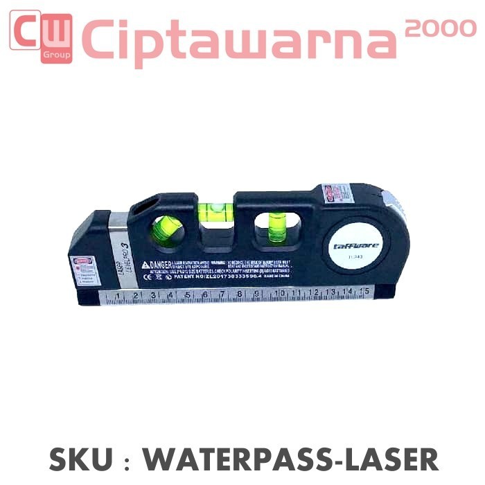 Waterpass / Waterpas Penggaris Laser Horizontal Vertical 250CM