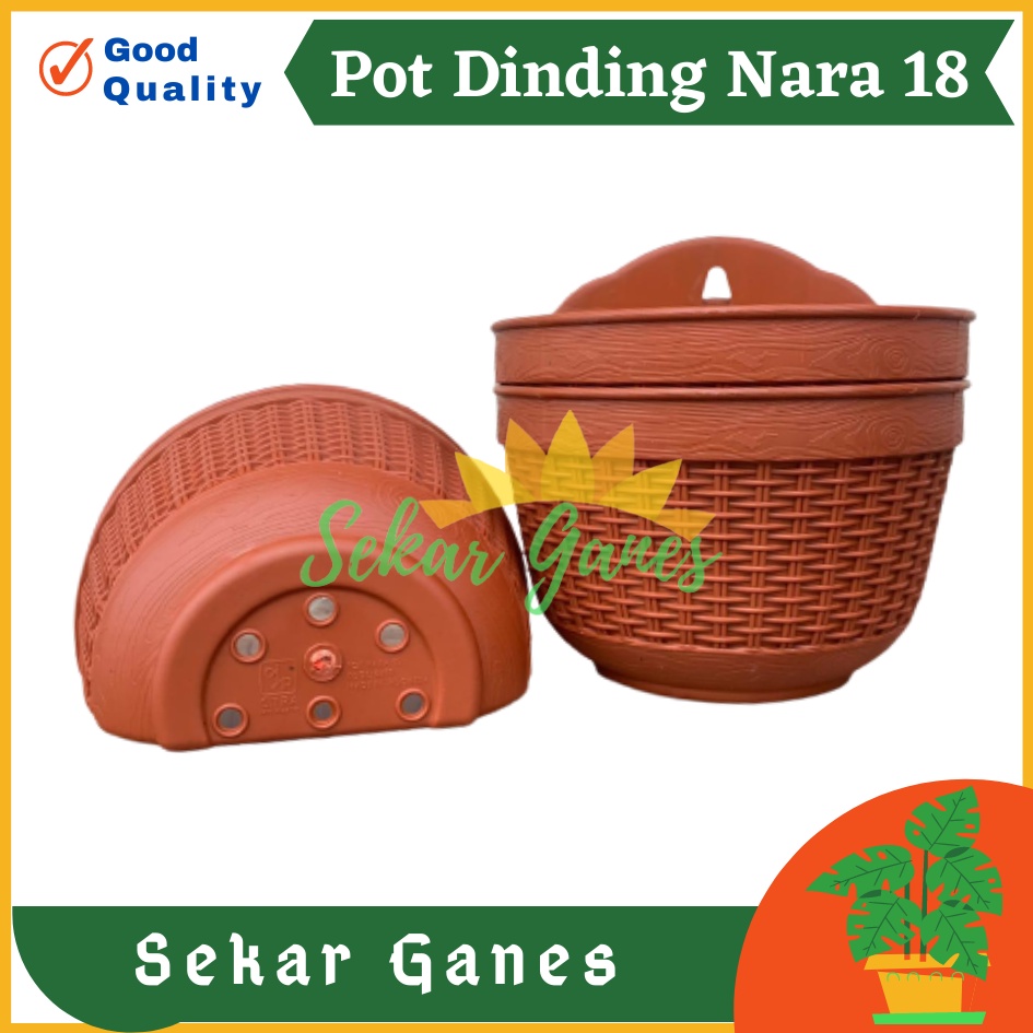 Pot Dinding Nara 18 Merah Bata Merah Coklat Terracota Terracotta Pot Dinding Tempel Tempel Dekorasi Bunga Hias Unik Panjang Kecil Rotan Gantung Pagar Murah Pot Dinding Murah