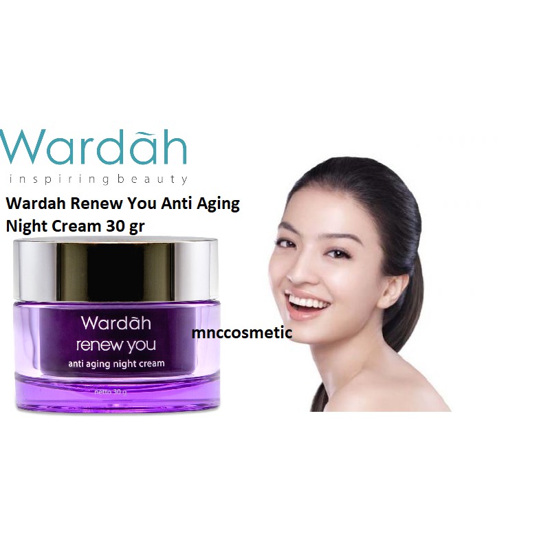 Jual Wardah Renew You Anti Aging Night Cream Gr Kemasan Pot Shopee Indonesia