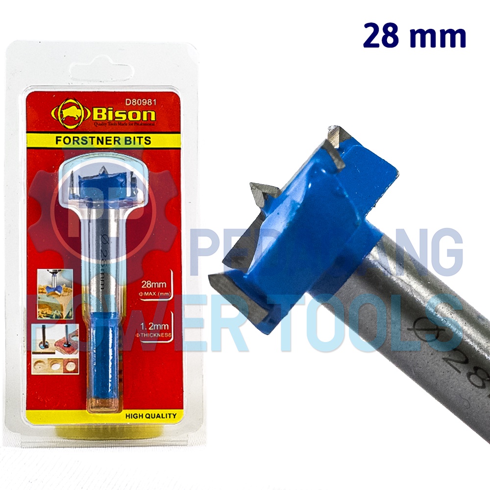 BISON MATA BOR ENGSEL SENDOK 28 MM PELUBANG KAYU WOOD FORSTNER BIT
