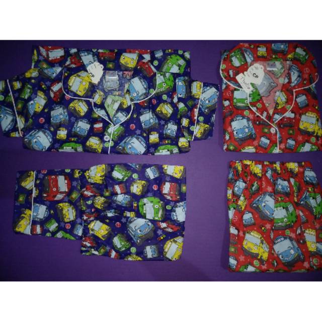Piyama Baju Tidur Motif Tayo