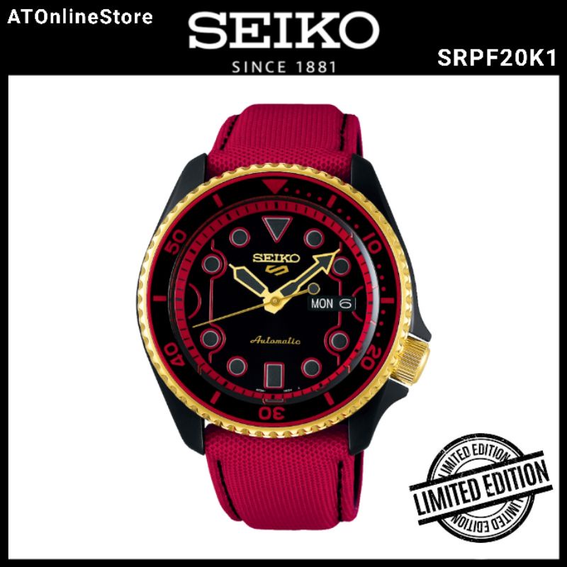 Jam Tangan Seiko 5 Sports SRPF20K1 Street Fighter KEN ORIGINAL Resmi