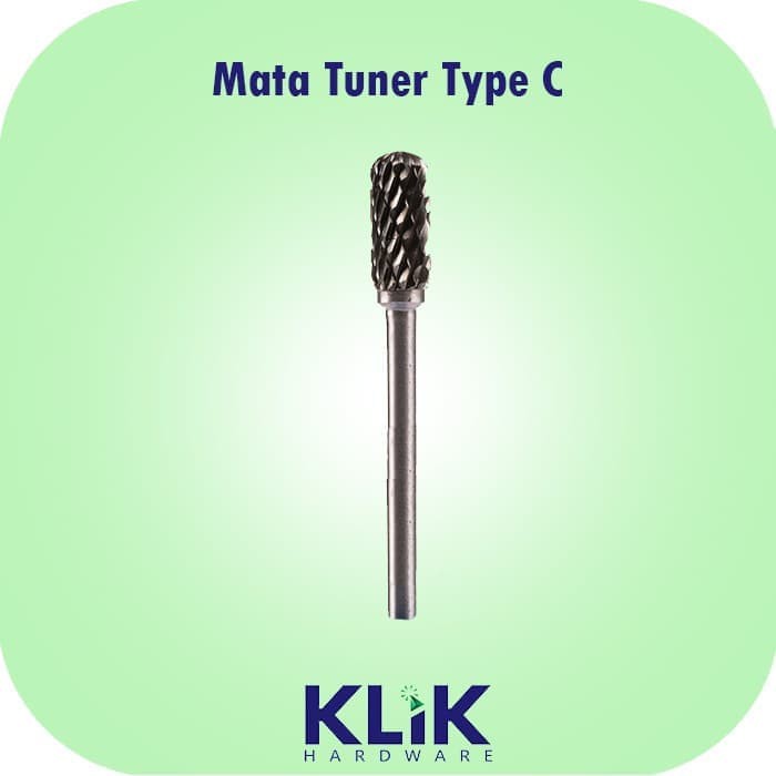 Mata Tuner Bor Porting 3 x 3 mm Type C Pendek - Tungsten Carbide Rotary Files