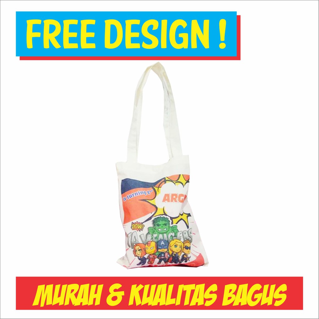 

(live25) [PREMIUM] Tas Blacu Perekat Kotak custom sablon printing
