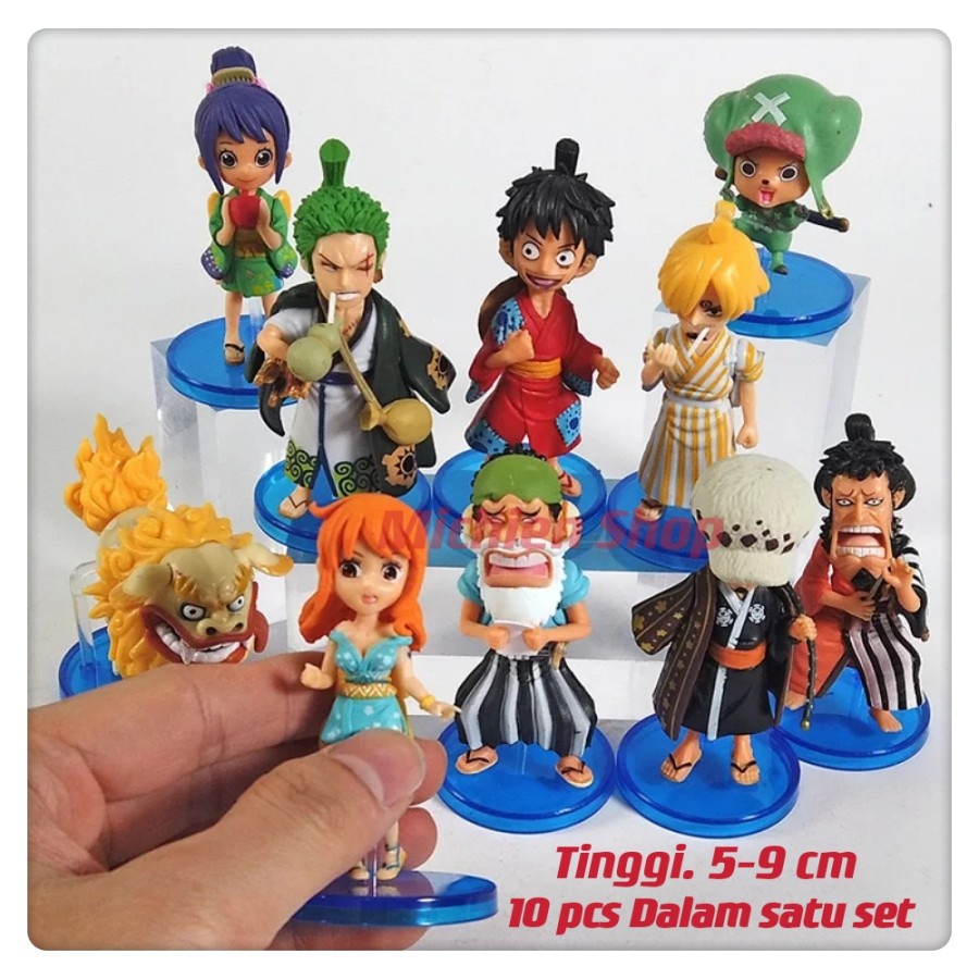 Action Figure One Piece Arc Wano Wcf Kws Luffytaro Sangoro Zorojuro