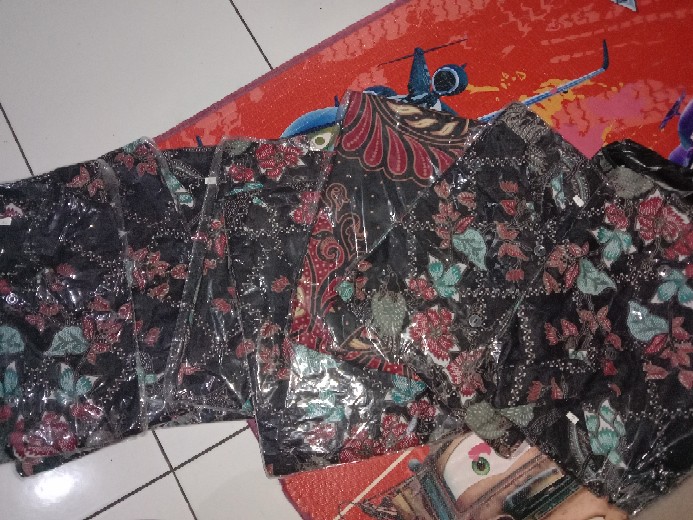 Batik Tunik Shibori Jumputan Terbaru Size S-3l / Hrb026 Yelbor Navbor / Biru Putih / Original..