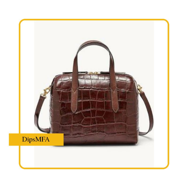 Fossil Sydney Satchel Croco Bag
