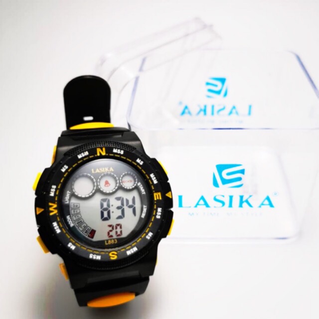 LASIKA 883 jam tangan sporty digital Remaja Fashion ada led dan anti air