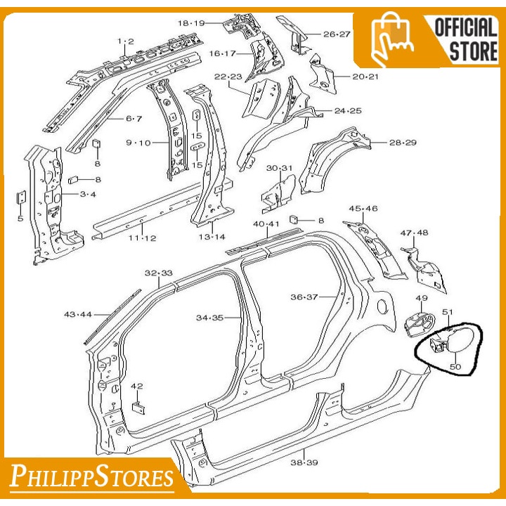 Cover bensin atau tutup bensin suzuki swift asli sgp Keren