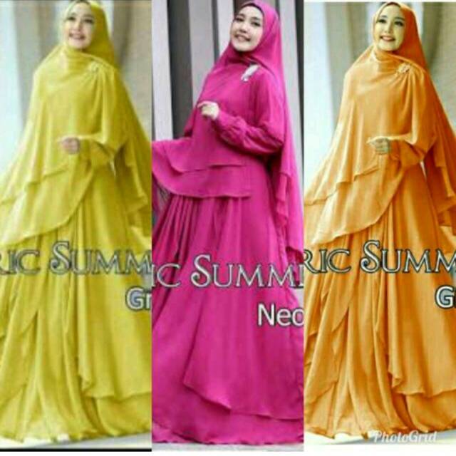 Busana Muslim Warna Kuning Hijabfest