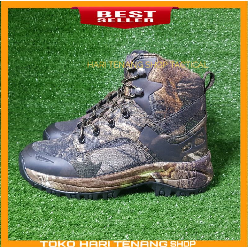 (SILVER KNIGH) Sepatu tactical perbakin  camo import/ Sepatu boots pria 6inc warna loreng perbakin camo anti selip dan waterproof