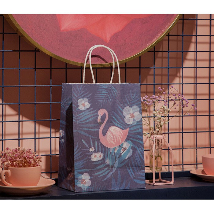 

READY COD Angsa Vintage Paperbag kantong Tas Hadiah Souvenir Gift Kado Flamingo TERLARIS