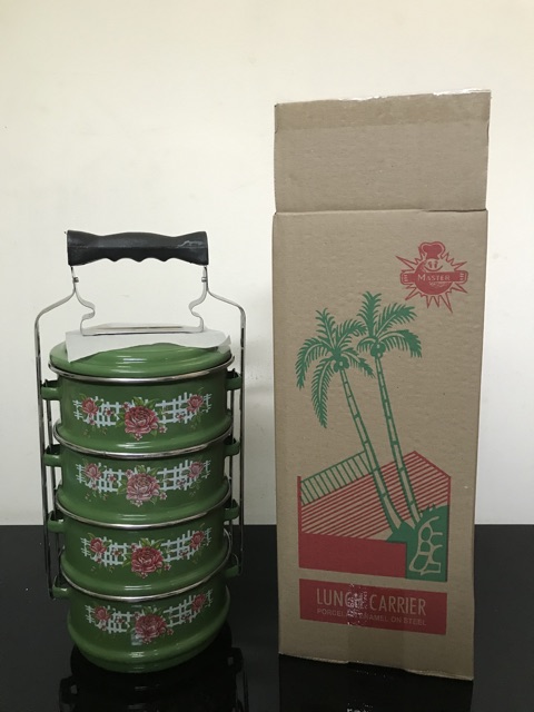 RANTANG ENAMEL 14CM / 4 SUSUN LUNCH BOX EMPAT SUSUN KOTAK MAKAN