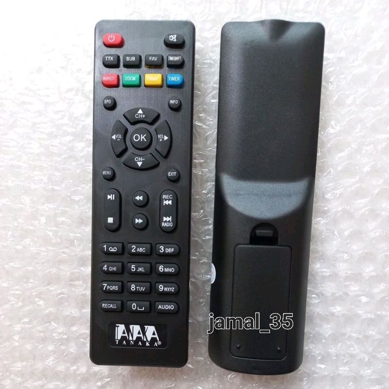 REMOT STB  TANAKA DVB T2 BOX BESI ATAU BOX MERAH/METAL