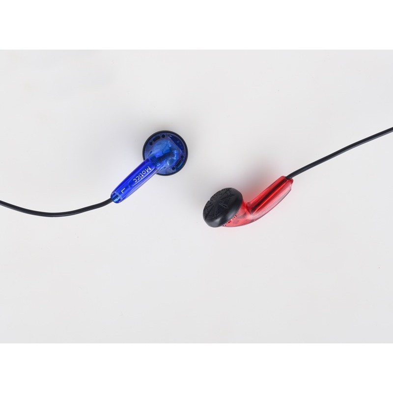 Earbud Moticc Red n Blue Transparan