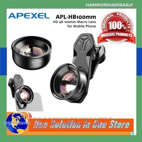 Apexel Lensa Macro 100mm 4K HD