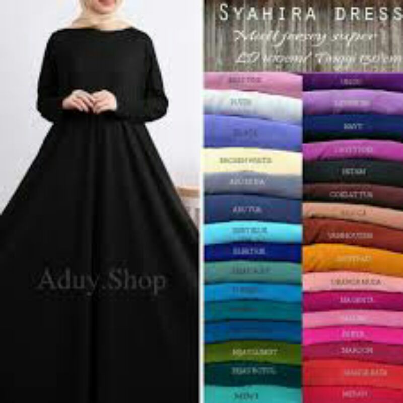 Grosir (Gamis Jersey Polos Premium (COD)
