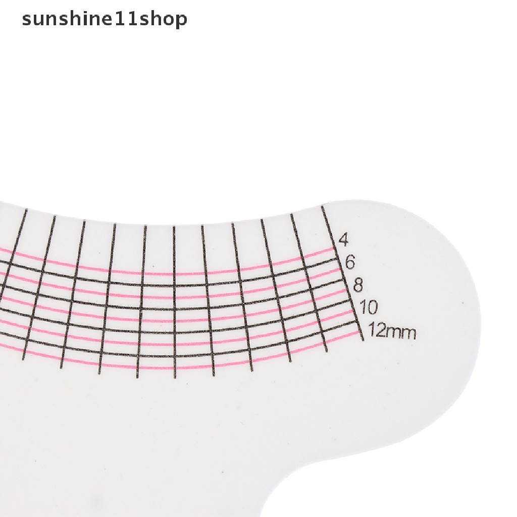 (SHO) Penggaris Stensil Pengukur Panjang / Keriting Bulu Mata Untuk Makeup / Kosmetik Wanita