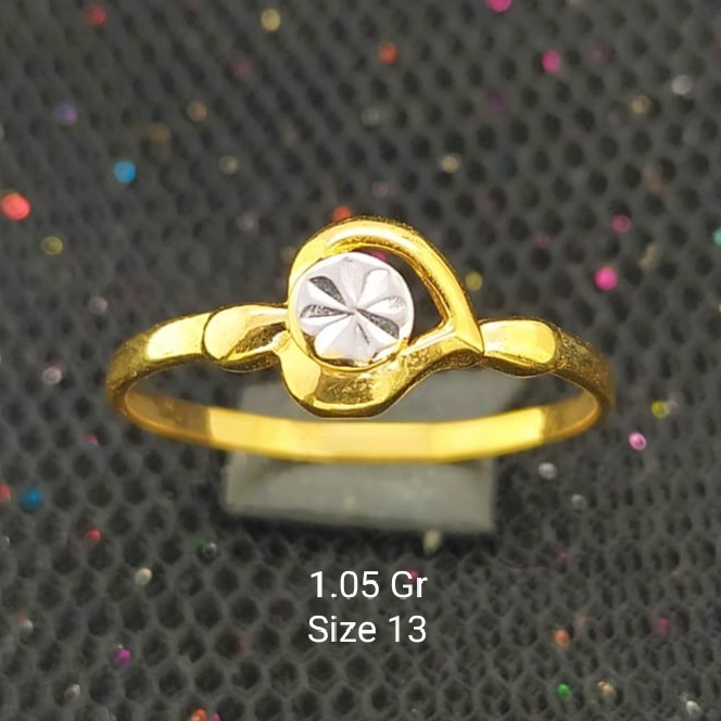 New Cincin Emas 17K - 1.05 gr Kadar 750 - 1715