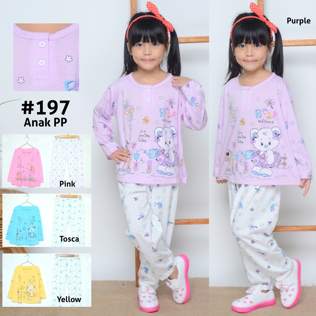  Baju  Tidur  Anak  5th Lengan  Panjang  Size M APP 212 153 152 185 197 Shopee Indonesia