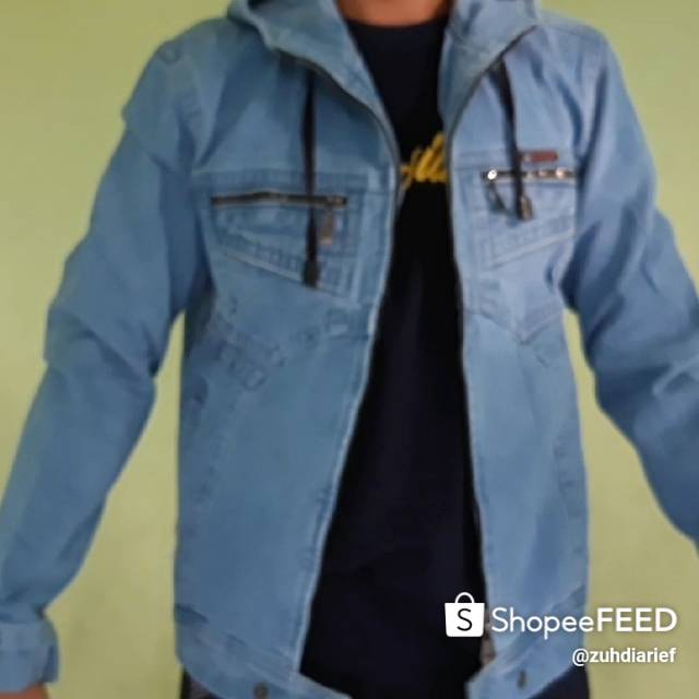 JAKET LEVIS Hoddie / Jaket levis sobek cowok