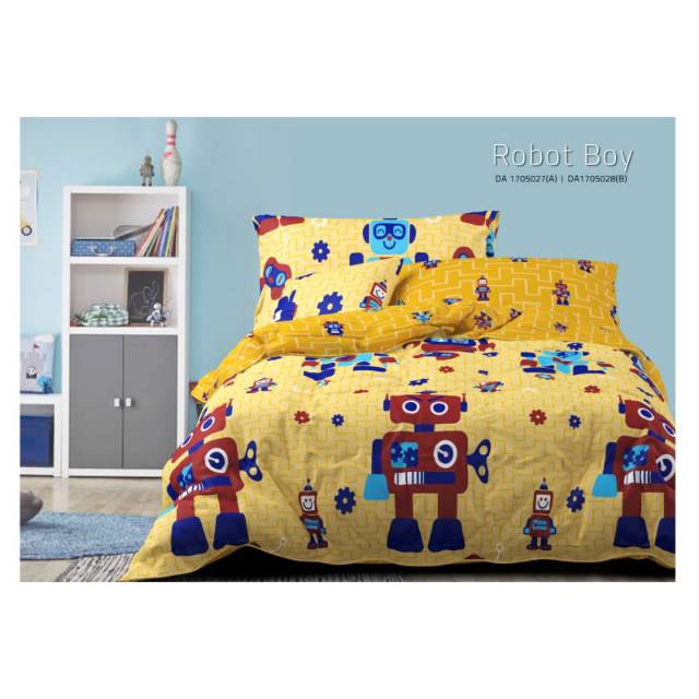 Sprei Single Nova Linen Robot Boy 120x200