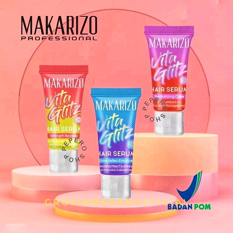 MAKARIZO VITAGLITZ HAIR STRENGTH BOOSTER - RAMBUT KUAT, HALUS DAN BERKILAU