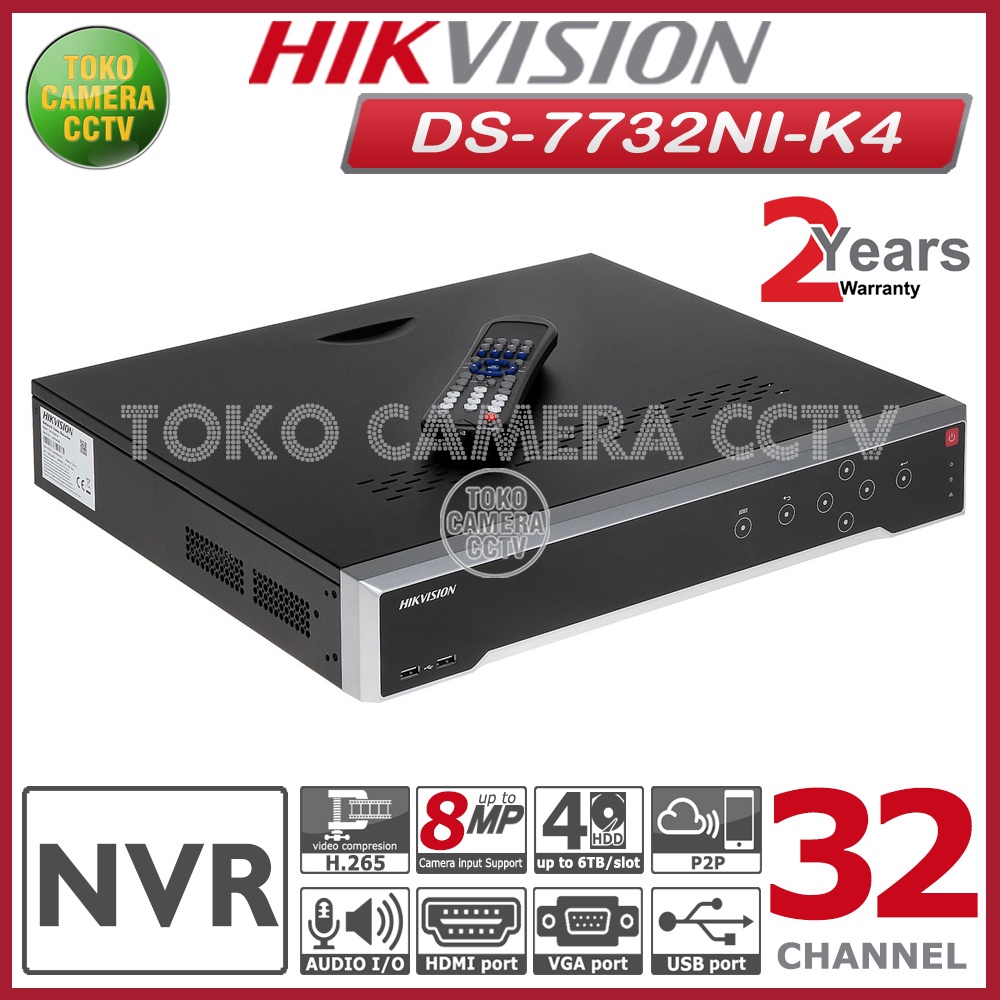 NVR HIKVISION 32 CHANNEL HIKVISION DS-7732NI-K4