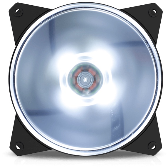 COOLER MASTER MasterFan MF120L (White / Red / Blue) | Fan Case 12cm LED