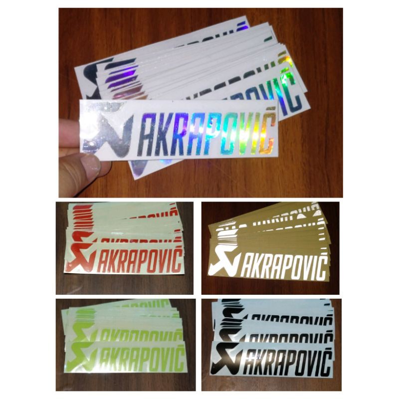 STICKER CUTTING AKRAPOVIC SETIKER MOTOR