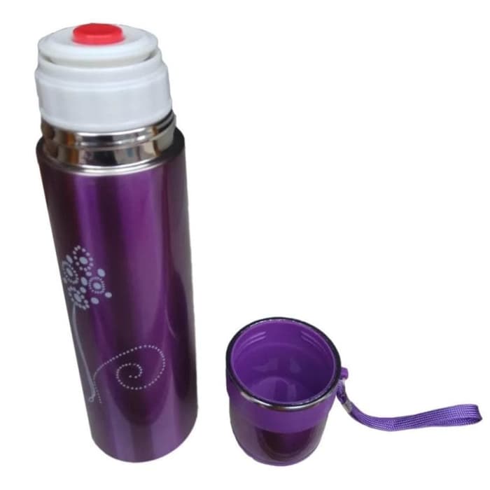 FM - Botol Minum Thermos Vacuum Flask 500 ml Stainless Metalik