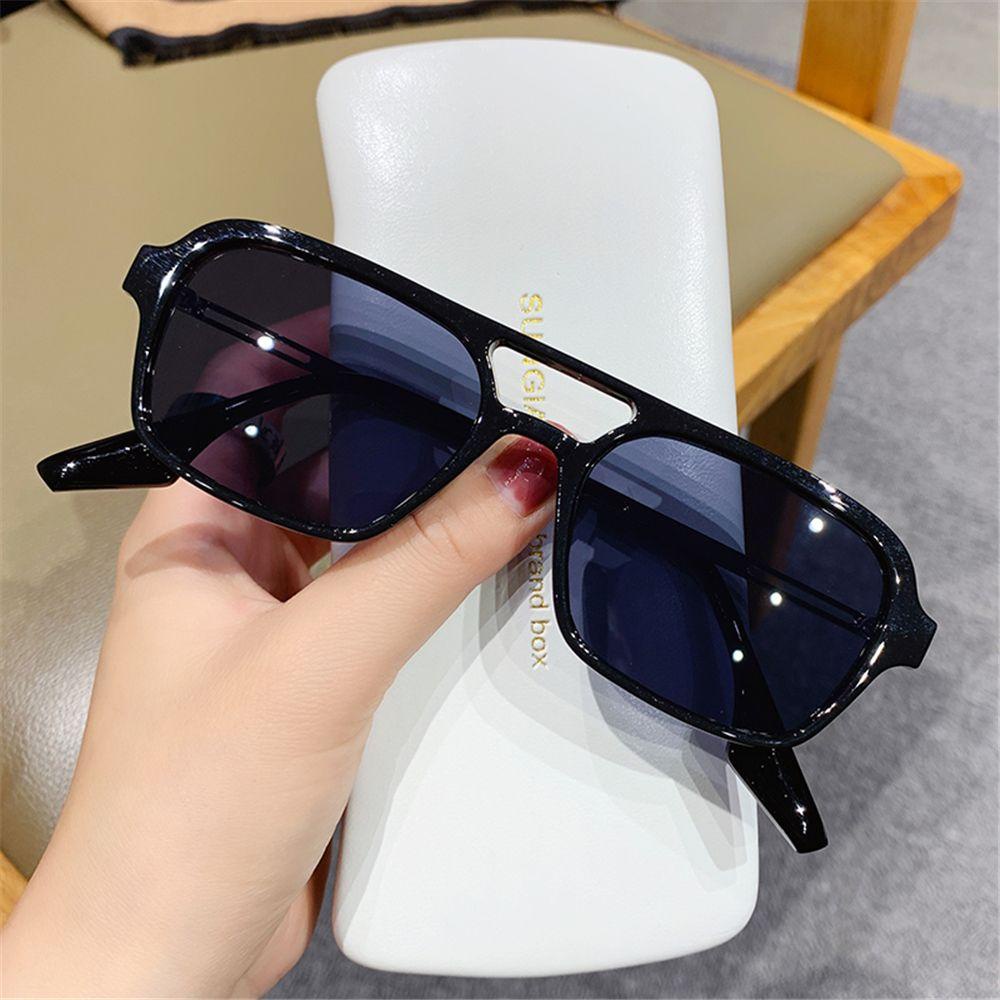 Lily Kacamata Hitam Wanita Berongga Uv400 Leopard Street Wear Gradient Sun Glasses