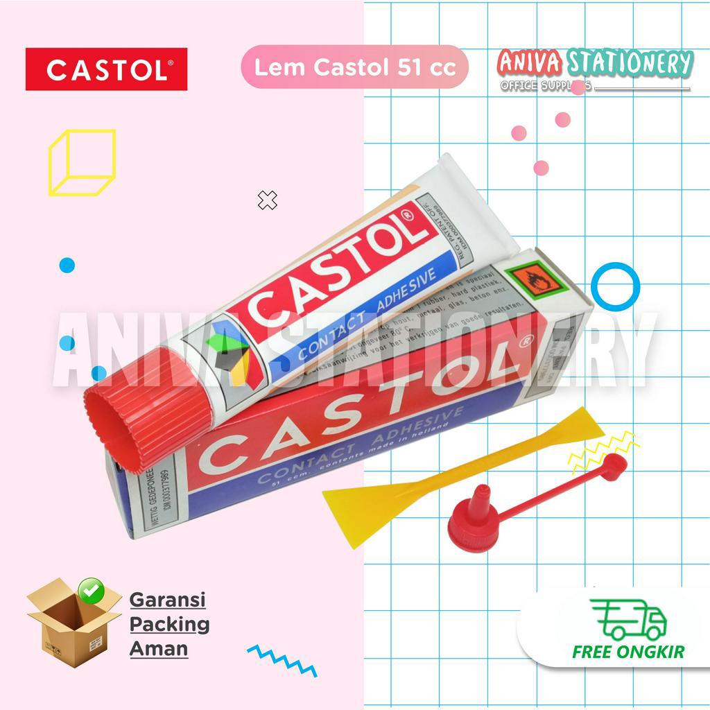 

CASTOL CONTACT ADHESIVE TUBE BESAR 51 CC LEM SEPATU TAS MAINAN PEREKAT SERBAGUNA