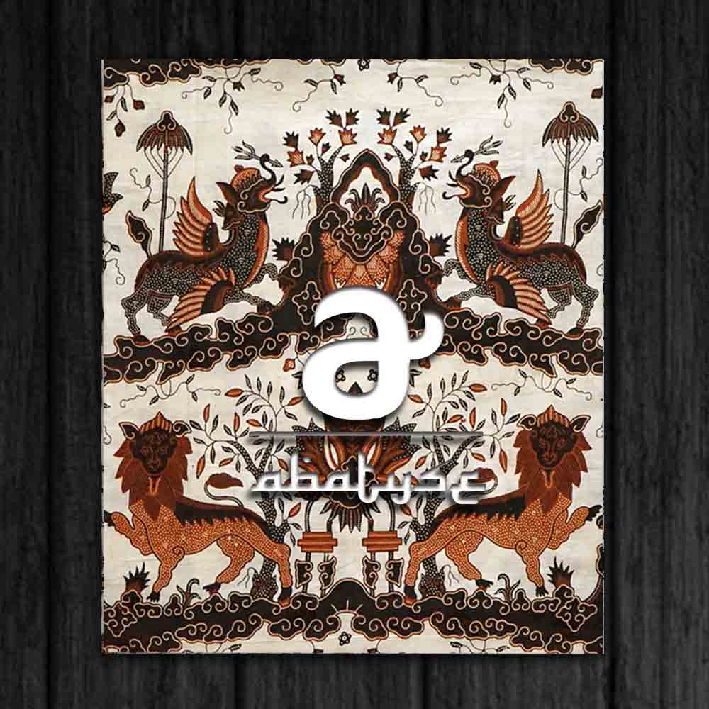 Kain Batik Cirebon Motif Barong & Paksi Naga Liman Coklat - Batik Cirebon - Kain Batik - Batik Mega 